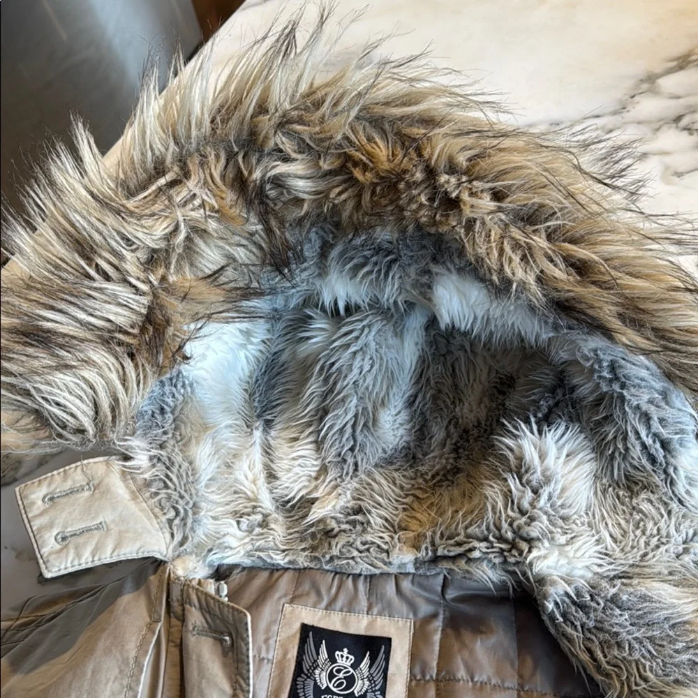 Esprit Vintage Y2K Parka with Faux Fur Trim Women’s size Medium - Picture 14 of 16
